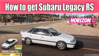 How to get the Subaru Legacy RS in Forza Horizon 5 [upl. by Ardnuas]