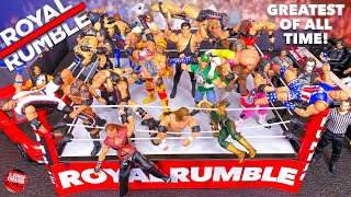 WWE Royal Rumble Action Figure Match Greatest Of All Time [upl. by Seraphim]