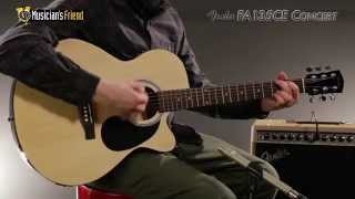 Fender FA135CE Concert AcousticElectric Guitar Demo [upl. by Negem]