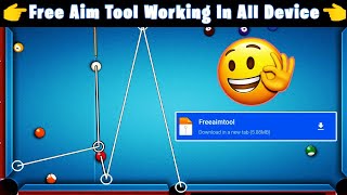 8 Ball Pool Free New Aim Tool 2023  4 Line Free Aim Tool Working In Android 111213 [upl. by Eerb138]