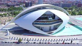 VALENCIA DRONE VIDEO  SPAIN  SANTIAGO CALATRAVA  4K  DJI Mavic Pro [upl. by Rosenblast]