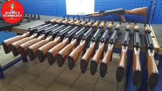 How is AKM ASSAULT RIFLE made Modern Ammunition Manufacturing Process Inside Gun Factory Process [upl. by Adekan]