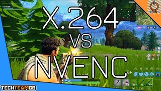 X264 vs NVENC  Streaming and Gaming  FORTNITE [upl. by Anitserp]