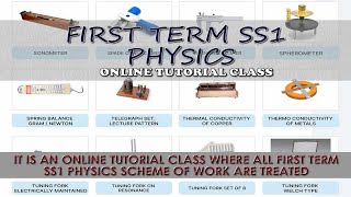 FIRST TERM SS1 ONLINE PHYSICS TUTORIAL CLASS [upl. by Hebert525]