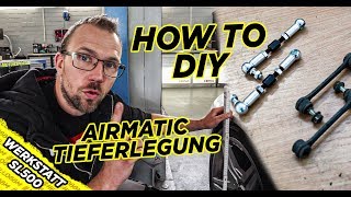 HOW TO  DIY Airmatic Tieferlegung  Mercedes SL500 by BBM Motorsport [upl. by Ferna]