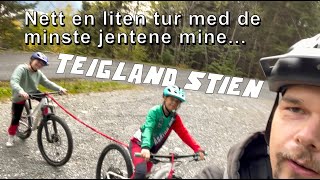 Jentene blir med å sykle Teigland stien i Øystese [upl. by Rehpotsihc]