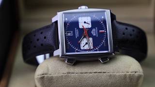 TAG Heuer Monaco Calibre 11 Unboxing Video [upl. by Annez]