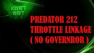 Predator 212 throttle linkage setup how to [upl. by Animor]