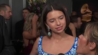 Ángela Aguilar Red Carpet Interview  2019 GRAMMYs [upl. by Nnylsor]