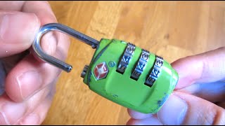 How to Reset TSA Lock Combo Tutorial [upl. by Ydnyc]