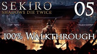 Sekiro Shadows Die Twice  Walkthrough Part 5 Gyoubu Oniwa [upl. by Arhez174]