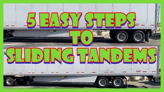 How To 5 Simple Easy Steps to Sliding Semi Trailer Tandems [upl. by Almire820]