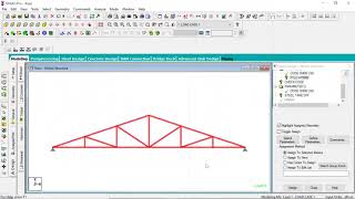 Staadpro  Analysis and Design of Truss [upl. by Ozne362]