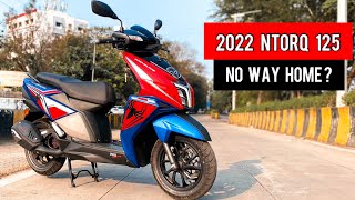 2022 TVS Ntorq 125 Super Squad Edition Detailed Ride Review  Mileage  Price  Top Speed [upl. by Ynatterb]