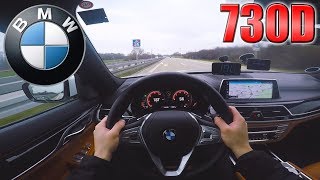 BMW 7 Series 2017 730d  TOP SPEED on German Autobahn ✔ [upl. by Nevaj932]