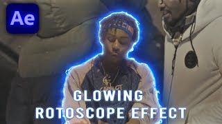 How To Create a GLOWING ROTOSCOPE effect  After Effects [upl. by Anitreb516]