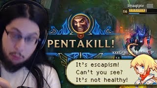 Imaqtpie  40 YEAR OLD MAN DOMINATES LEAGUE OF LEGENDS WITH DRAVEN ON THE NEW PATCH [upl. by Beebe]