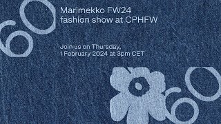 Marimekko FW24 Runway  Copenhagen Fashion Week [upl. by Elson]