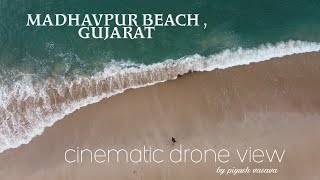 Madhavpur beach 2021  porbandar  cinematic shot in 4K  drone shot  Gujarat  india [upl. by Cayser897]