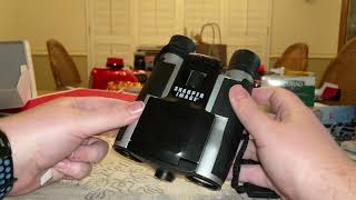 Sharper Image 12X Zoom Digital Camera Binoculars Unboxing [upl. by Mandell]