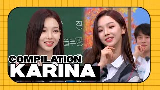 Knowing bros AESPA Karina compilation 🖤 [upl. by Modesta]