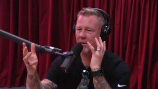 James Hetfield Discusses Getting Sober from Joe Rogan Experience 887 [upl. by Cirdnek]