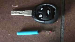 How To Open A Saab Car KeyBattery Replacement [upl. by Gardy]