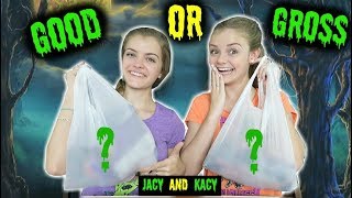 Trying Dollar Store Halloween Candy  Jacy and Kacy [upl. by Reniar]