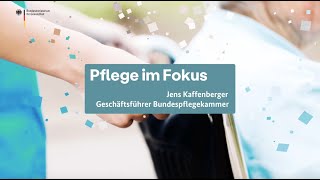 Pflege im Fokus Jens Kaffenberger erklärt das Netzwerk Pflegereserve [upl. by Aierbma]