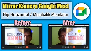 Cara Mirror Camera Google Meet  Google Meet Horizontal Flip [upl. by Rainger80]