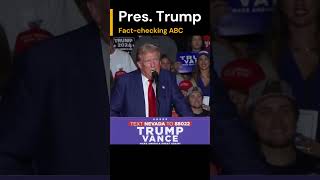 Trump FACTCHECKING ABC [upl. by Placidia]