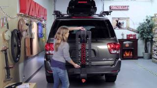 Yakima FullTilt Hitch Bike Rack Video Demonstration [upl. by Crawford752]