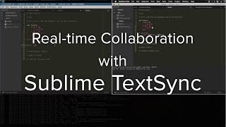 Sublime TextSync Demo  Plugin for Realtime Collaboration [upl. by Ahsea]