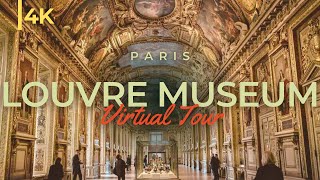 Louvre Museum 4K  Tour inside Louvre Museum Paris [upl. by Alver]