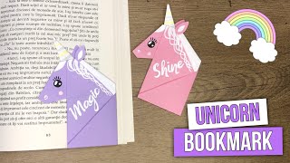 How to make an Unicorn bookmark  Easy Bookmark [upl. by Kimmel]