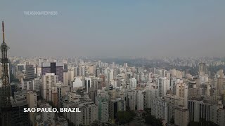 Brazils largest city is cloaked in smokes from wildfires [upl. by Esbenshade]