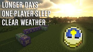 Minecraft  Longer Day AND OnePlayerSleep Command Setup [upl. by Neelsaj]