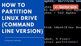 How to partition Linux drive command line version [upl. by Ham]