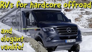 Hymer 4x4 CrossOver RVs for hard core offroading and elegant vanlife [upl. by Gaulin]