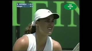 Serena Williams v Martina Hingis  2002 Miami QF Highlights [upl. by Nilkoorb616]