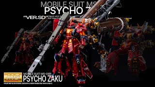 Psycho Zaku Verka Half Clear  MG  Gundam Build  ASMR  Gundam Thunderbolt  Gundam limited [upl. by Naharba]