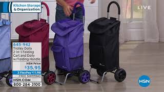 Trolley Dolly 2in1 Folding Cart and Dolly with Folding H [upl. by Teeter]