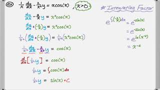 Integrating Factor to Solve a Differential Equation [upl. by Rodnas]