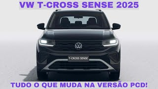 VW TCross Sense 2025 Conheça as Novidades da Versão para PcD [upl. by Egap]