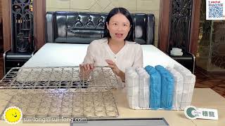 8 Difference of bonnel spring and pocket spring in mattress products [upl. by Maryanne]