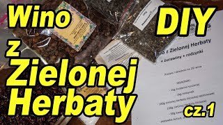 DIY  Wino z ZIELONEJ HERBATY z żurawiną i rodzynkami z gotowego zestawu  cz1 [upl. by Asselem169]