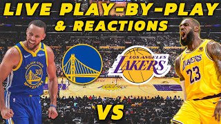 Golden State Warriors vs Los Angeles Lakers  Live PlayByPlay amp Reactions [upl. by Sonitnatsok681]