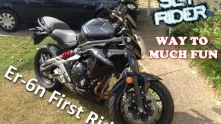 Kawasaki Er6n First RideReview [upl. by Sharon196]