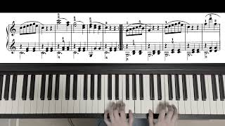 Etude Op 139 No 6  Czerny  with Piano Score beginner piece [upl. by Anaujnas]