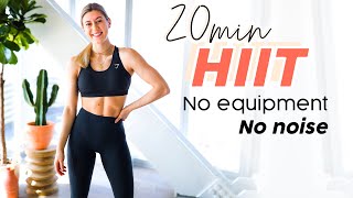 20 MIN HOME HIIT WORKOUT  No equipment no noise no impact [upl. by Ender273]